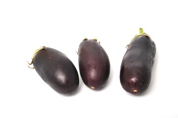 Eggplant on a white background