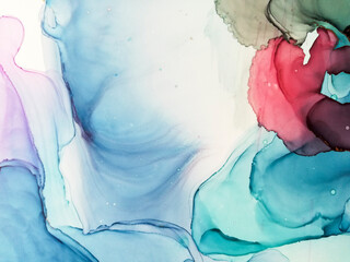 Watercolour Wallpaper.  Hand-painted Sky