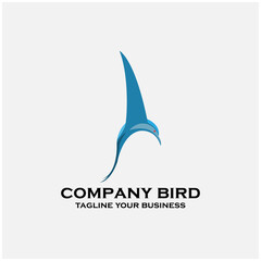 bird illustration design vector. bird icon logo