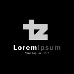 Creative Letter TZ Logo Design Logotype Monogram Vector Art