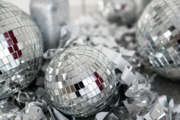 disco ball background no people close up