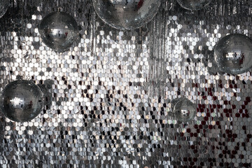 abstract disco background without people pattern close up