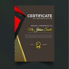 Professional certificate and diploma template