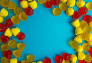 frame of colorful beads