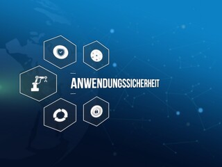 Obraz premium Anwendungssicherheit