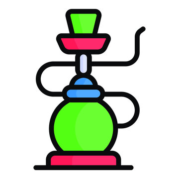 recommend clip art: shisha hookah vector colored outline icon. Hindu festival, Hindu celebration icon