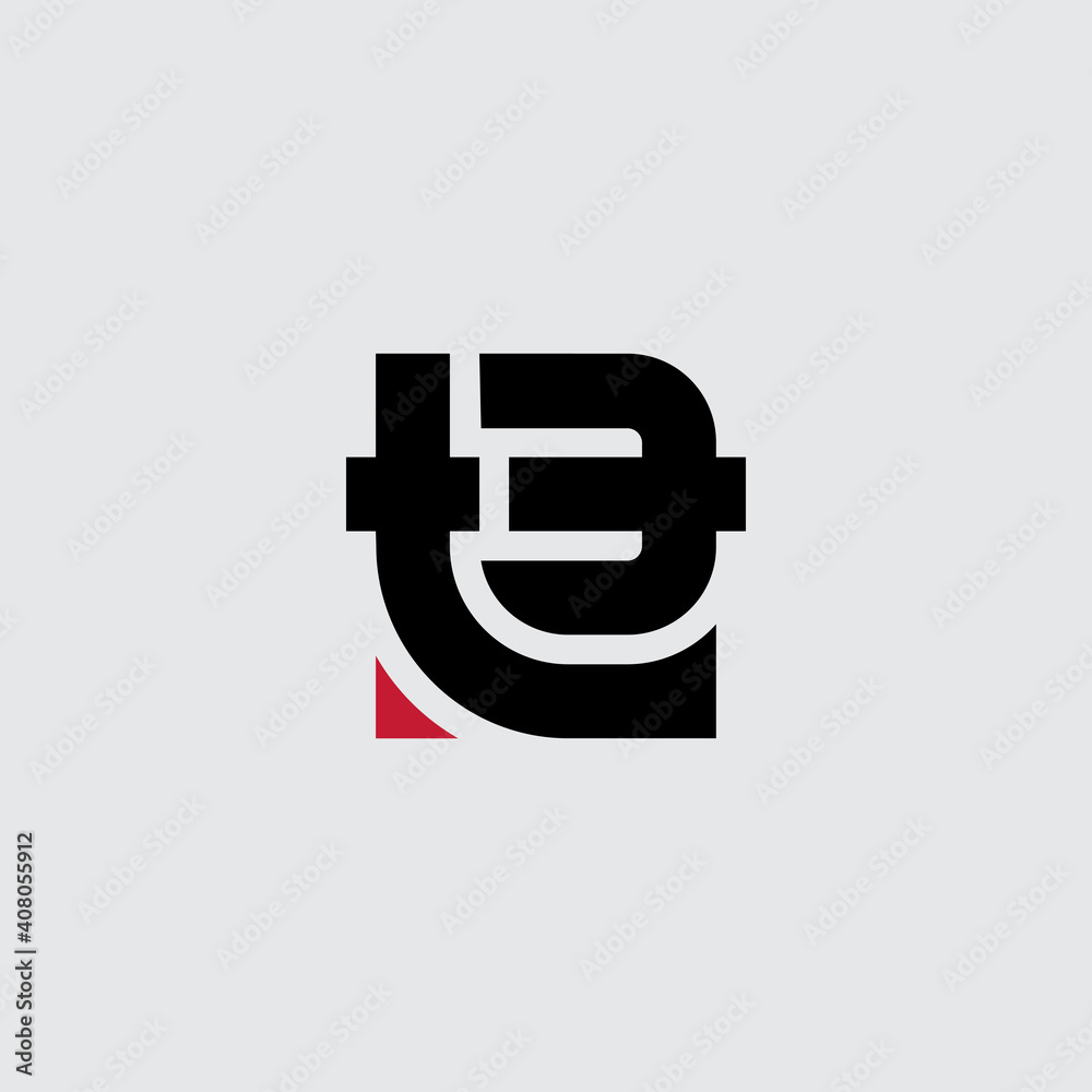 Fototapete t3 - logo, design element or icon. monogram. logotype with letter t and number 3.