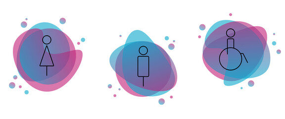 Toilet sign. WC sign. Vector illustration