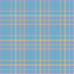 Plaid seamless pattern. Vector background of textile ornament. Flat fabric design.