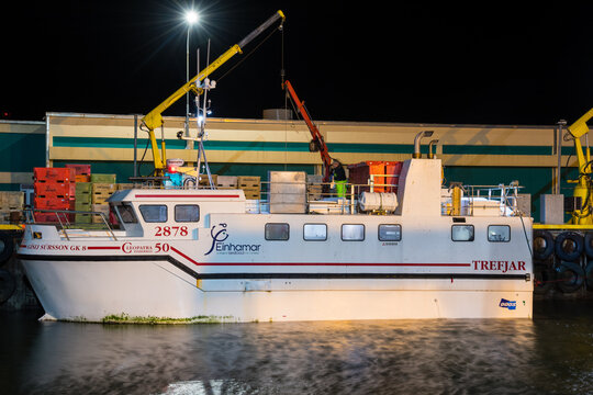 Longlinging Fishing Vessel Gisli Sursson In Port