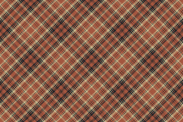 Seamless pattern of scottish tartan plaid. Repeatable background with check fabric texture. Vector backdrop striped textile print.