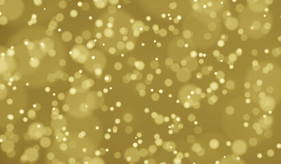 Yellow bokeh abstract blurred background