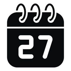 calendar vector glyph icon. Hindu festival, Hindu celebration icon