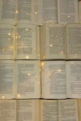 Obraz premium books with lights