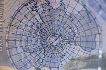 World money collection. Fragments of Serbian money