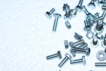 Stainless screws, fixation, bolt, nuts and washers