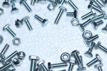 Stainless screws, fixation, bolt, nuts and washers