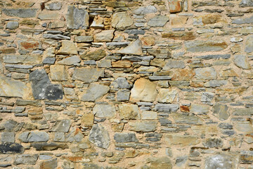 traditional slate and stone wall