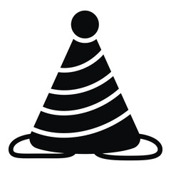 party hat vector glyph icon. Hindu festival, Hindu celebration icon