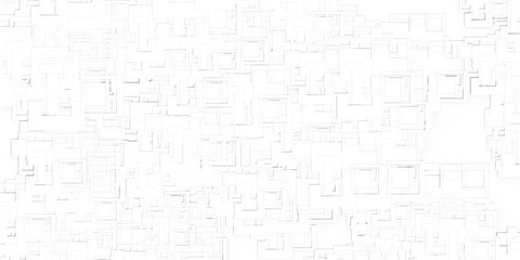 modern geometric wall white abstract background.3D illustration and rendering. 