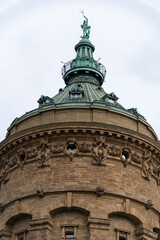 Fototapeta na wymiar Water Tower Landmark in Mannheim