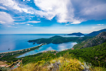 Oludeniz Bay view in Fethiye Town