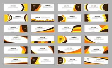 Big Set of abstract background modern graphic elements. Dynamical colored forms and line. Gradient abstract banners with flowing liquid shapes. Template for the design of a logo. vector
