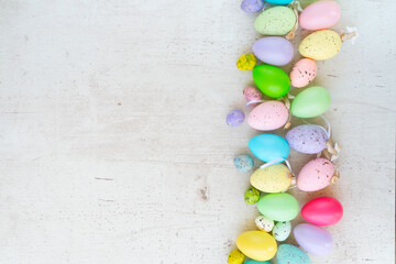Fototapeta na wymiar Easter colored eggs