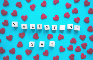 The word Happy Valentines Day.