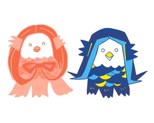 Japanese creatures called "Amabie"