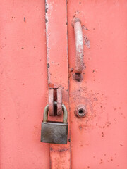 old lock on an iron door