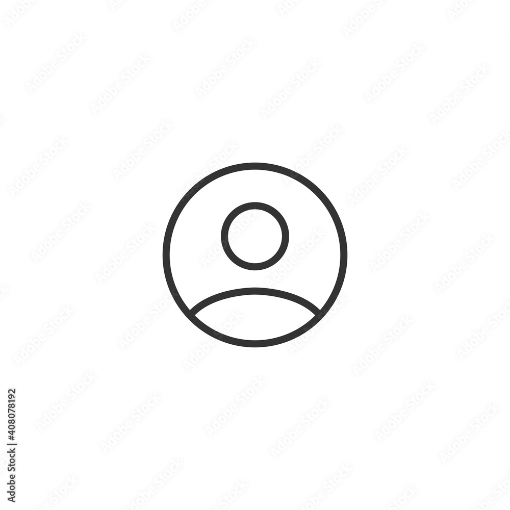 Wall mural Profile icon. Account symbol modern, simple, vector, icon for website design, mobile app, ui. Vector Illustration