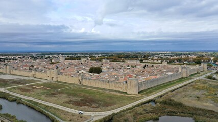 Fototapeta premium cité médiévale d'Aigues-mortes dans le Gard