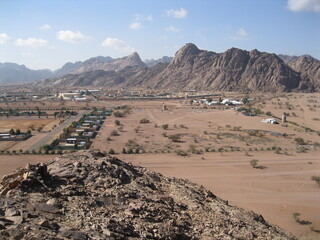 landscape in the desert