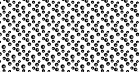 Fototapeta na wymiar abstract messy background with black blurry circles