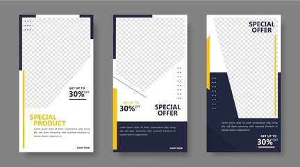 Modern Social Media banner template can be edited. Anyone can use this design easily. Promotional web banners for social media. Elegant sale and discount promo - Vector. 