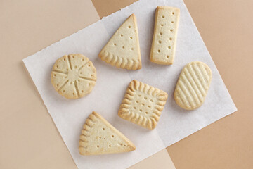 Various shortbread biscuits