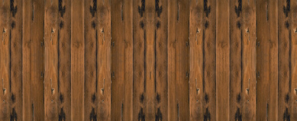 Fototapeta premium old brown rustic dark grunge wooden texture - wood timber background banner