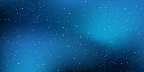 Fototapeta premium Astrology horizontal star universe background. The night with nebula in the cosmos. Milky way galaxy in the infinity space. Starry night with shiny stars in the gradient sky. Vector illustration.