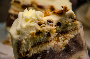 piece of cake with chocolate