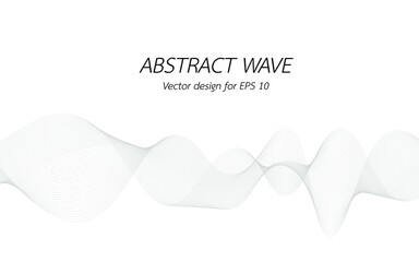 silver ribbon on white background