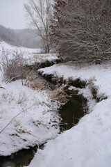 Winterlicher Strudelbach bei Weissach im Heckengäu