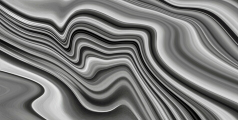 Fototapeta premium The texture of black and white marble for a pattern of packaging in a modern style. Beautiful drawing with the divorces and wavy lines in gray tones for wallpapers and screensaver.