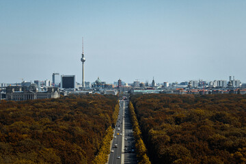 Obraz premium Berlino vista dall'alto. Skyline di Berlino