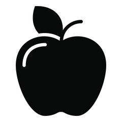 apple vector glyph icon. Modern glyph symbols. Collection of traditional elements.