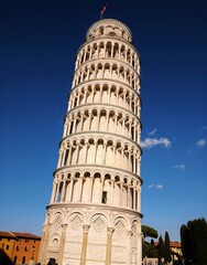 Fototapeta na wymiar The Leaning Tower of PisaPisa, Italy - October 7th 2019