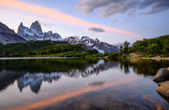 Sunset reflection Fitz Roy