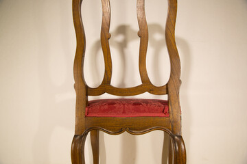 Aachen-Lütticher chair, baroque style furniture, carved oak, stained, seat with horsehair filling,...