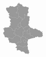 Saxony-Anhalt districts map