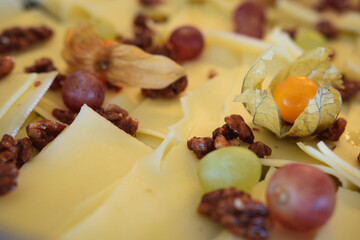 cheese and fruit platter